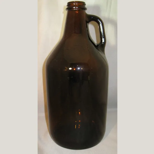 1/2 Gallon Amber Growler, Single