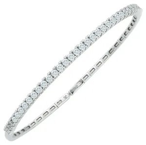 18 Karat White Gold Diamond Cuff Bracelet