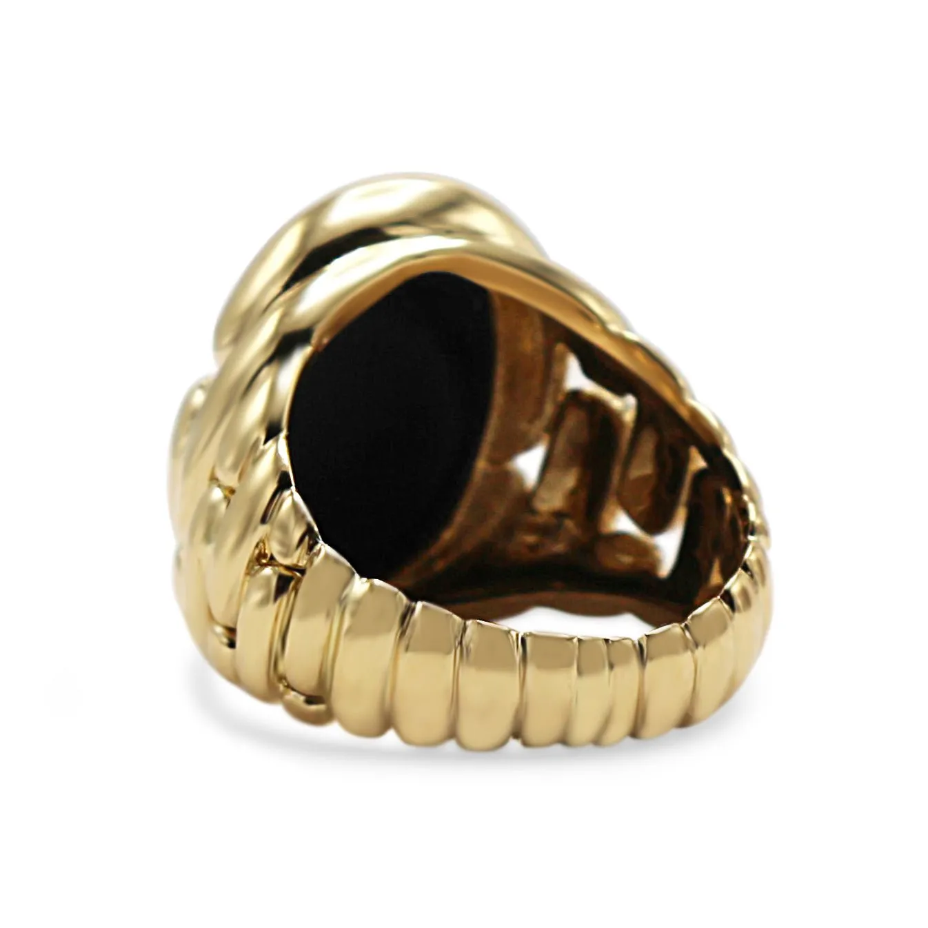 18ct Oval Onyx Signet Ring By David Morris