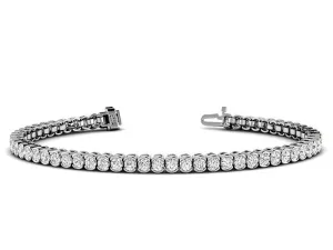 2.00-8.00 CT Round Cut Lab Grown Diamonds - Tennis Bracelet