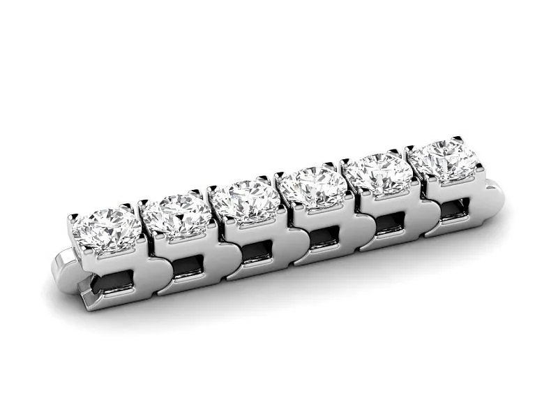 3.00-7.00 CT Round Cut Diamonds - Tennis Bracelet