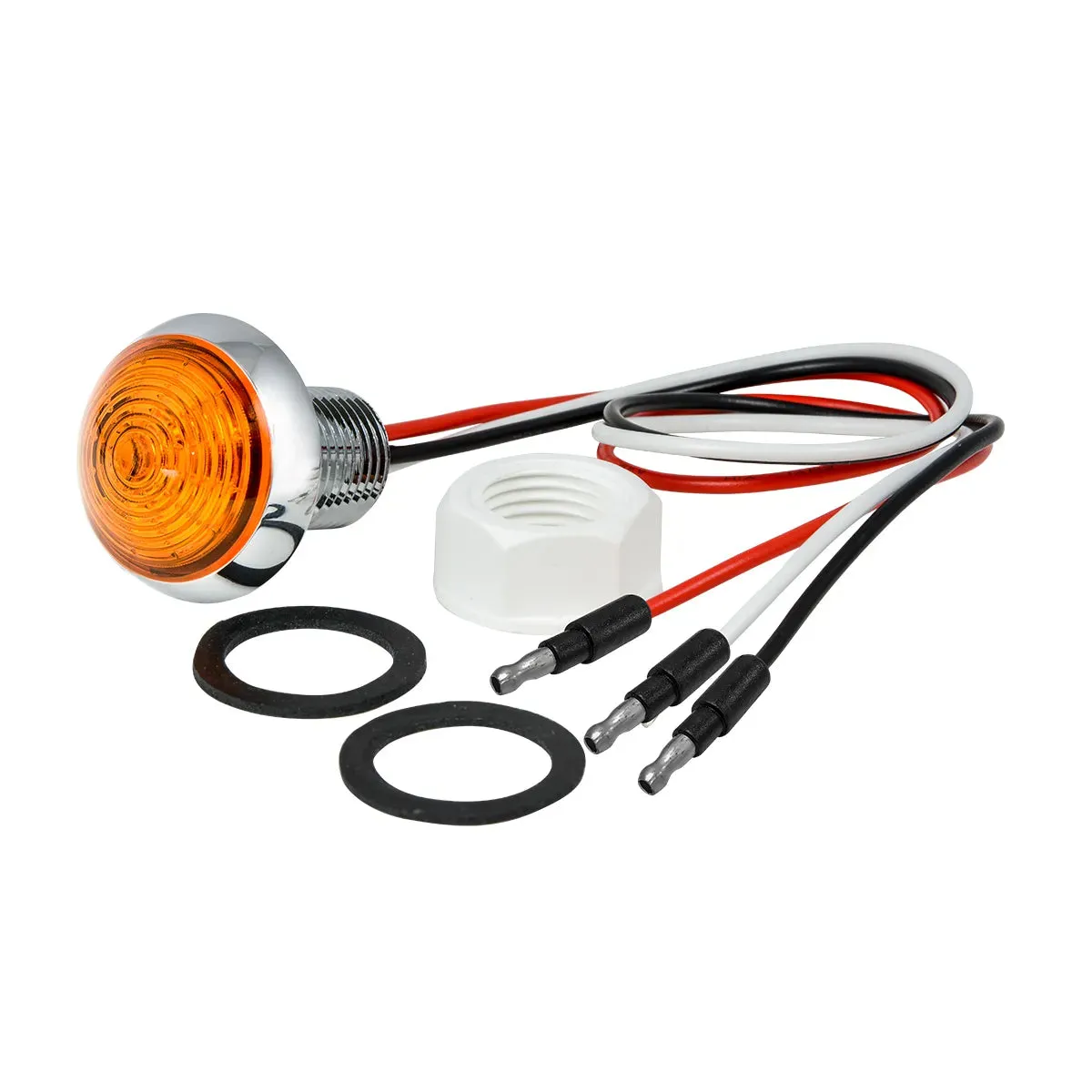 75340 1-1/4" AMBER/AMB CLASSIC 1LED DUAL FUN. LIGHT W/ CR. HOUSING