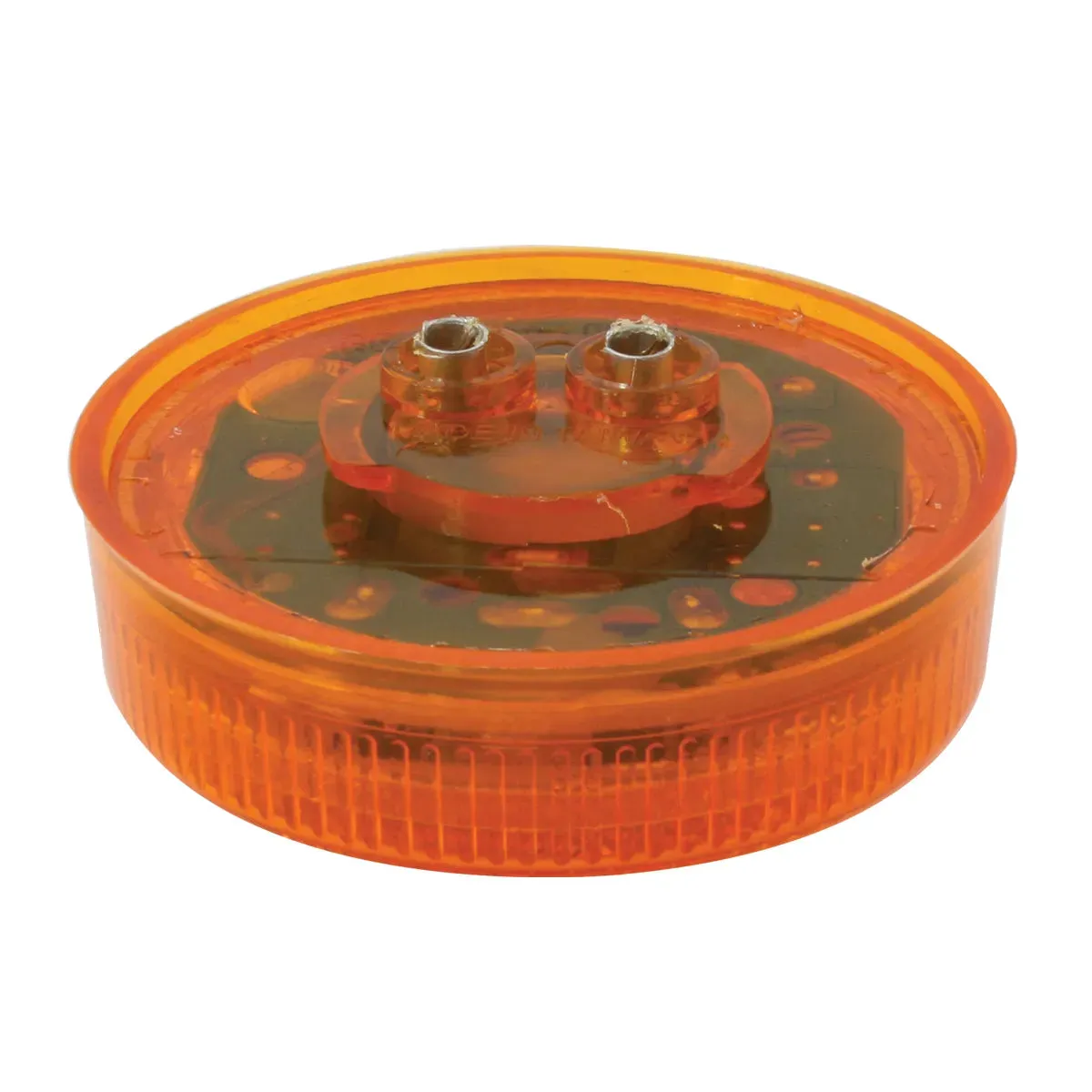 76425 2.5" AMBER 1 LED MARKER LIGHT W/GROMMET & PIGTAIL