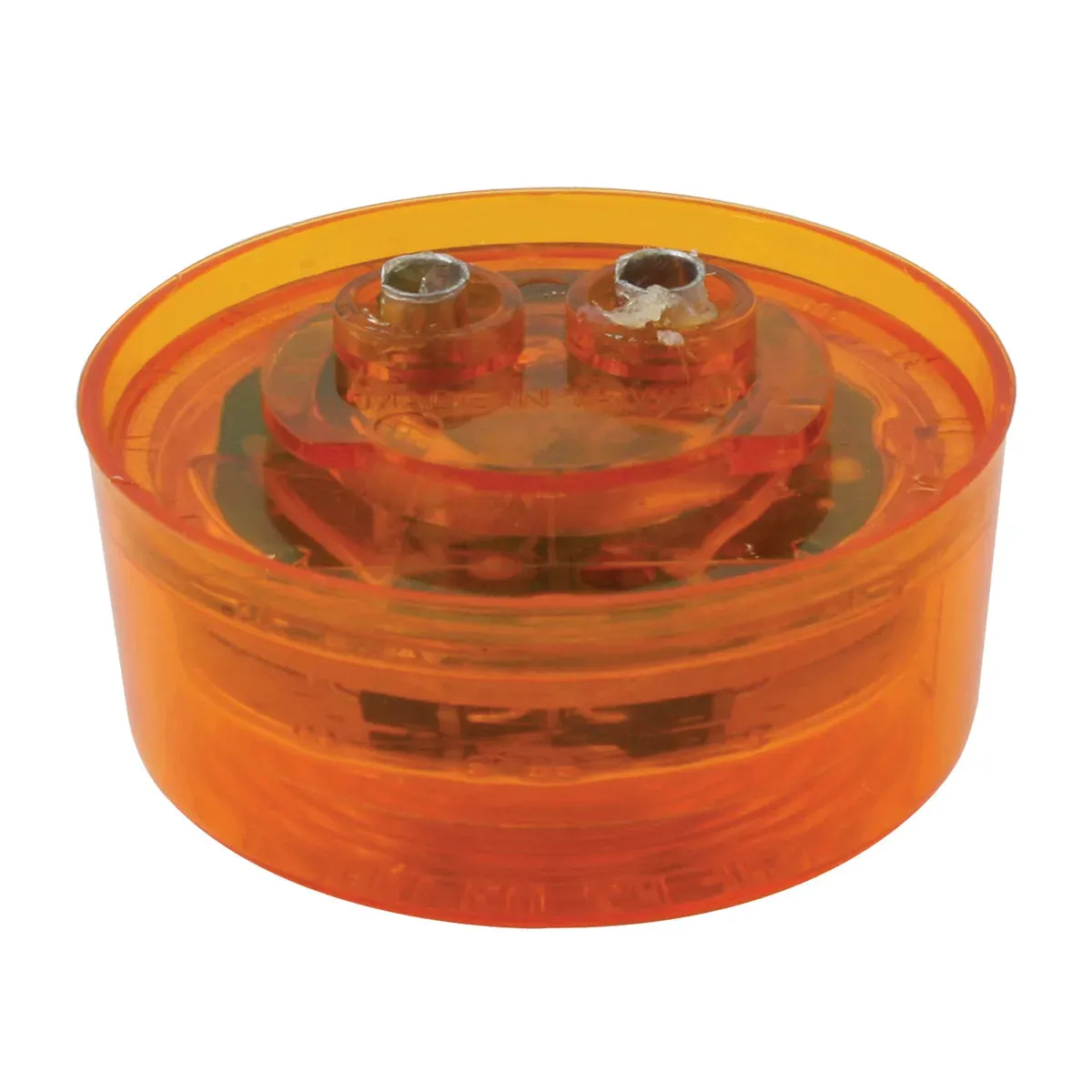 76431 2" AMBER/CLEAR 1 LED MARKER SEALED LIGHT