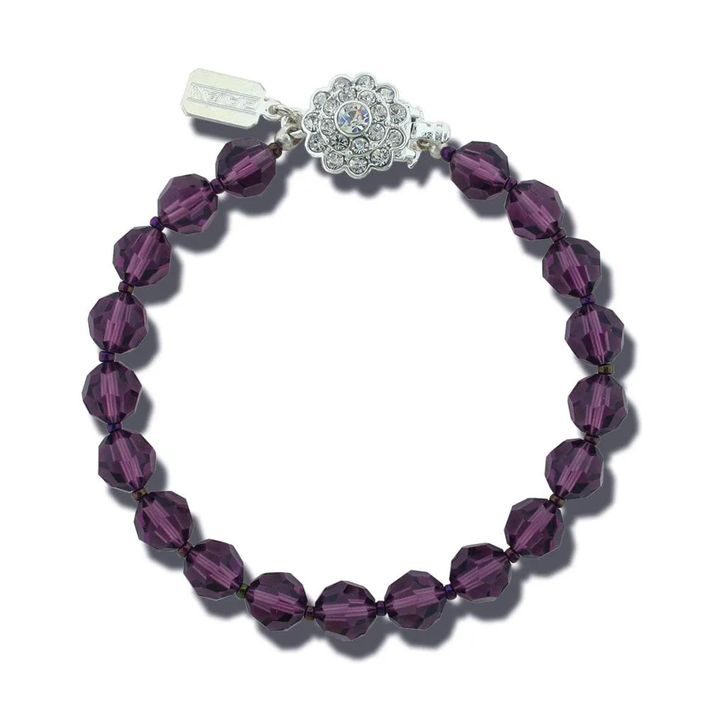 8mm Crystal Beaded Bracelet