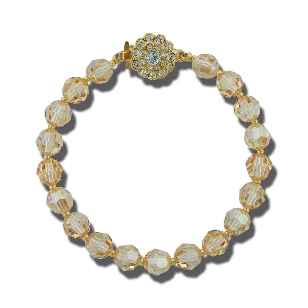 8mm Crystal Beaded Bracelet