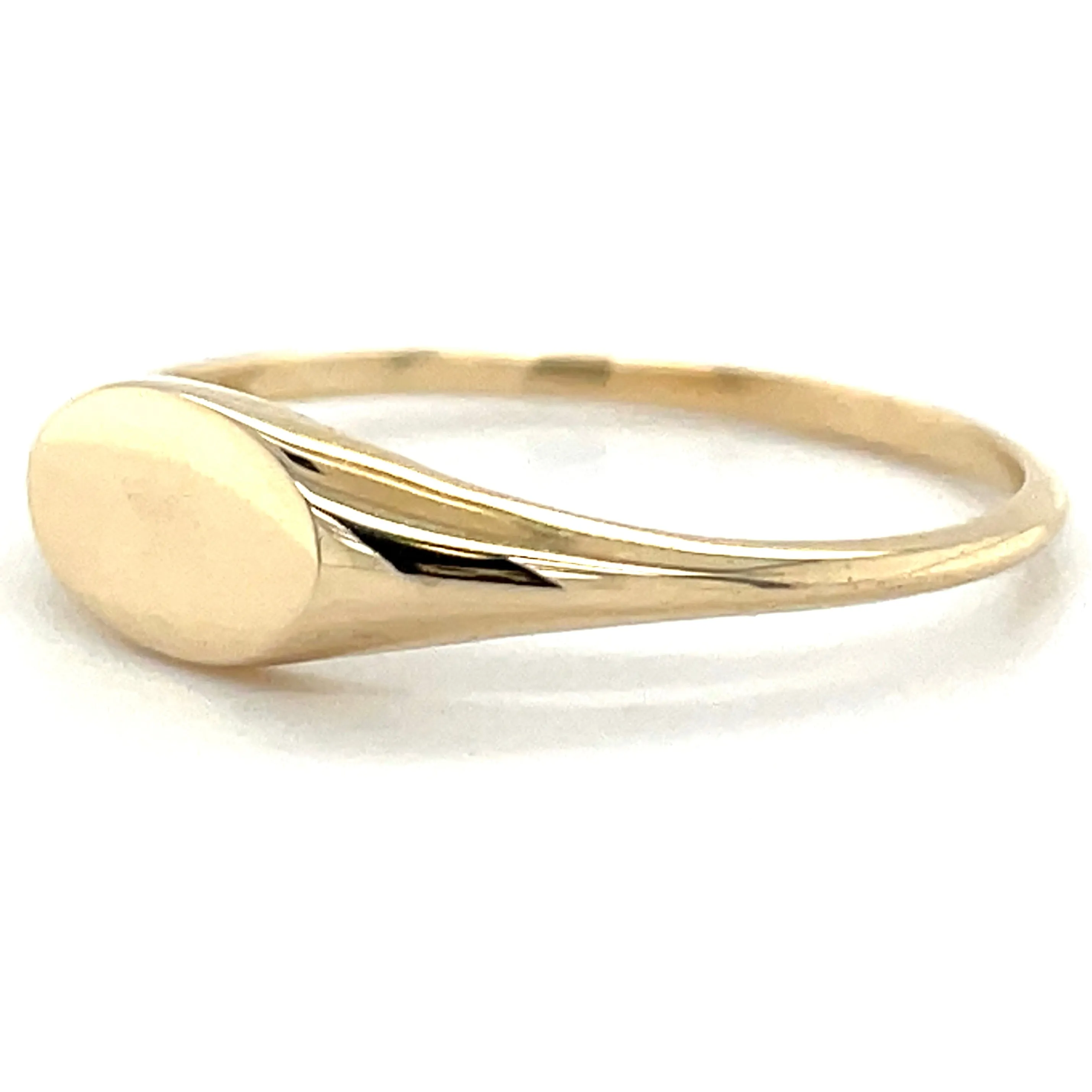 9ct Yellow Gold Horizontal Signet Ring