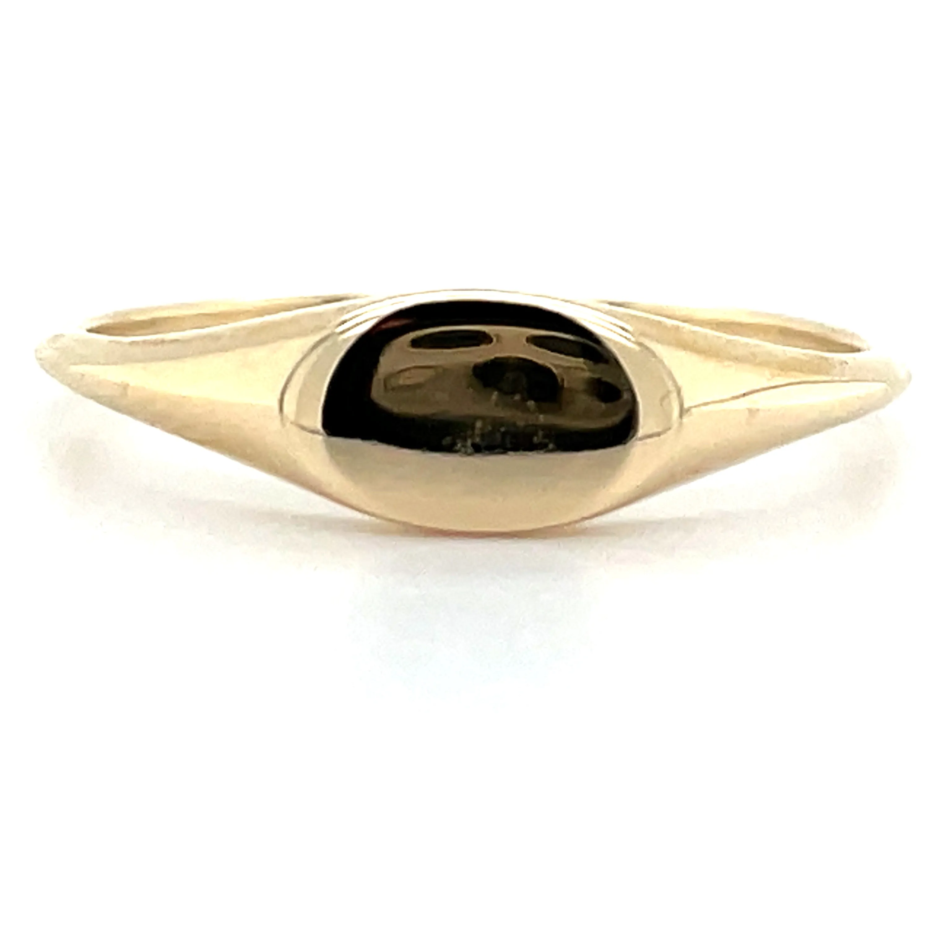 9ct Yellow Gold Horizontal Signet Ring