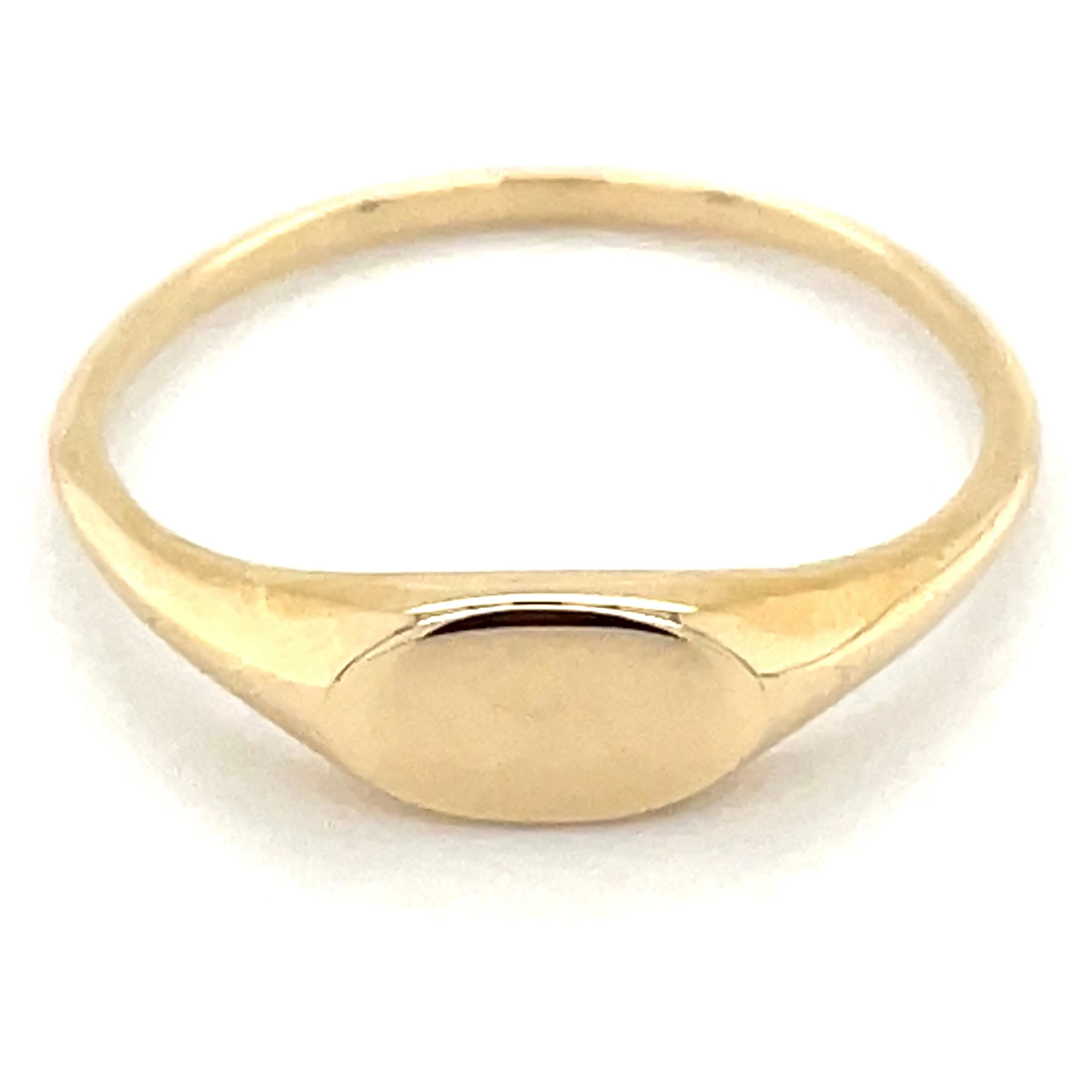 9ct Yellow Gold Horizontal Signet Ring