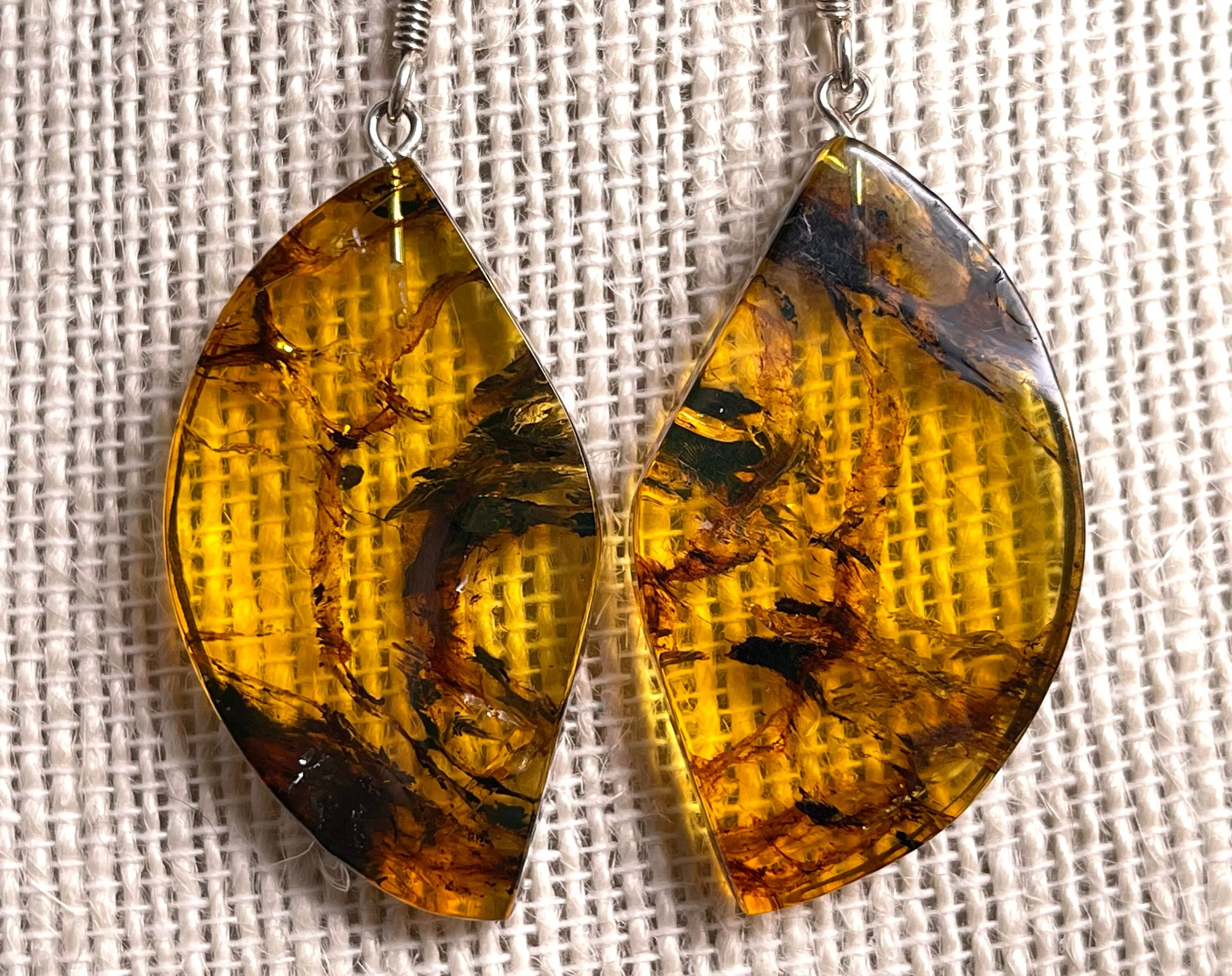 AMBER Crystal Earrings - Statement Earrings, Dangle Earrings, Handmade Jewelry, Healing Crystals and Stones, 50343