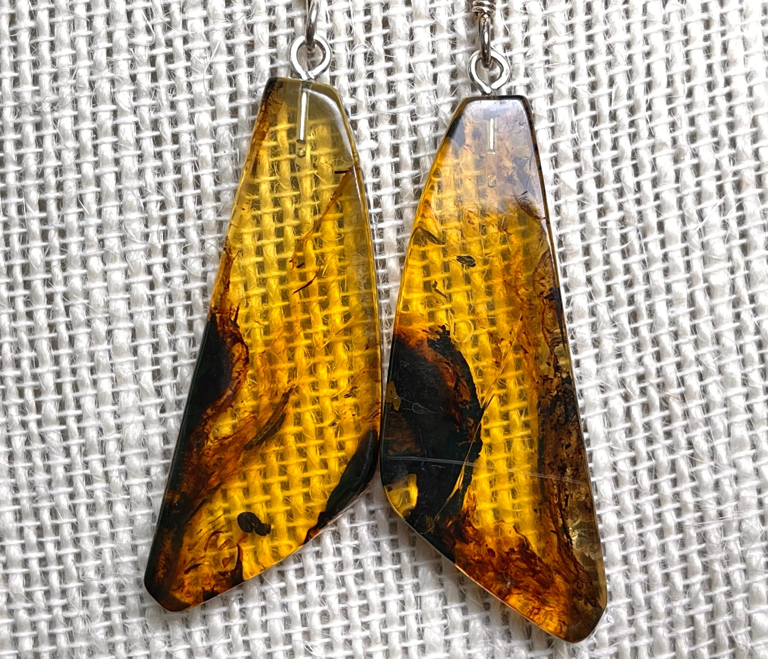 AMBER Crystal Earrings - Statement Earrings, Dangle Earrings, Handmade Jewelry, Healing Crystals and Stones, 50350