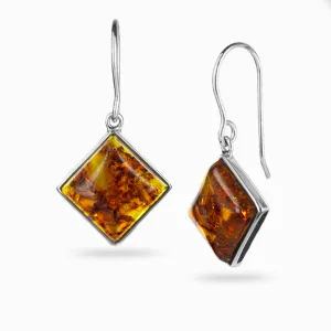 Amber Drop Earrings