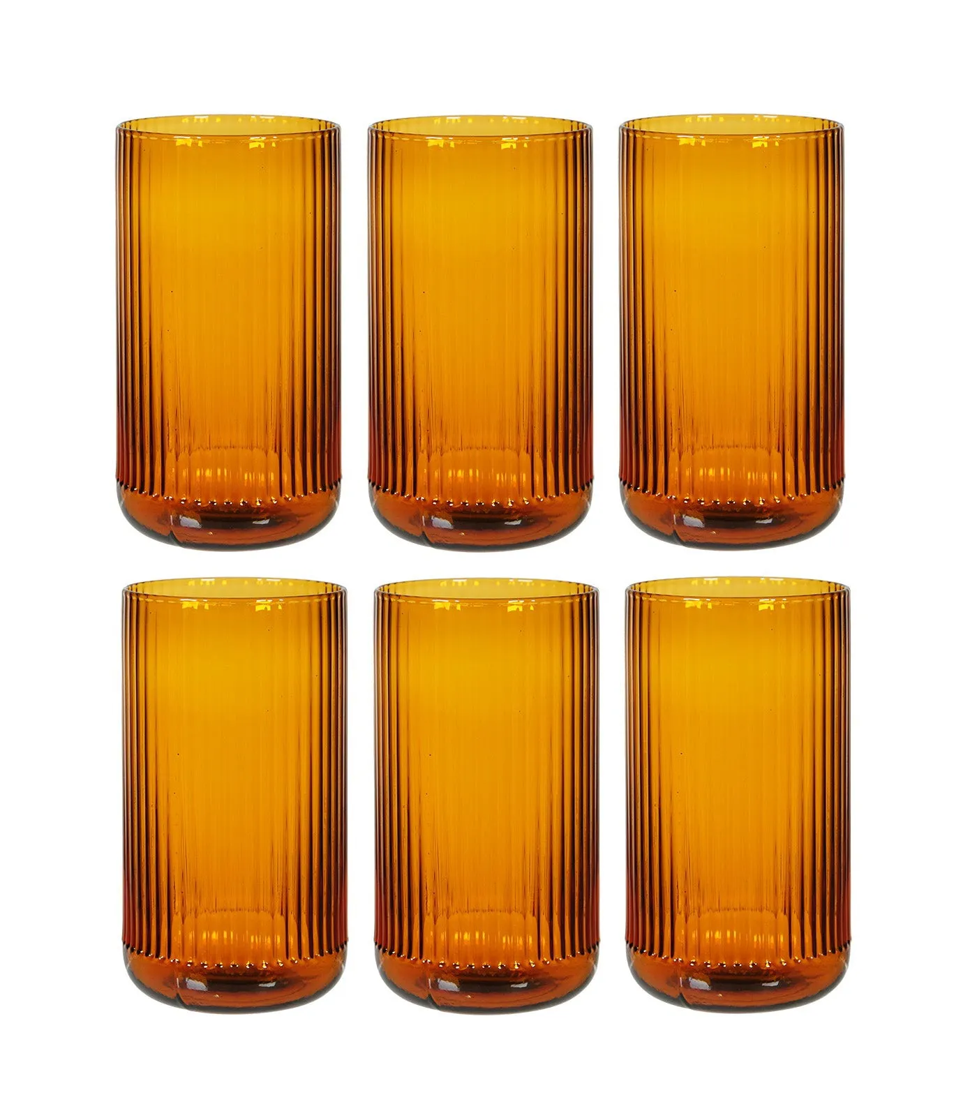 Amber Glassware Collection