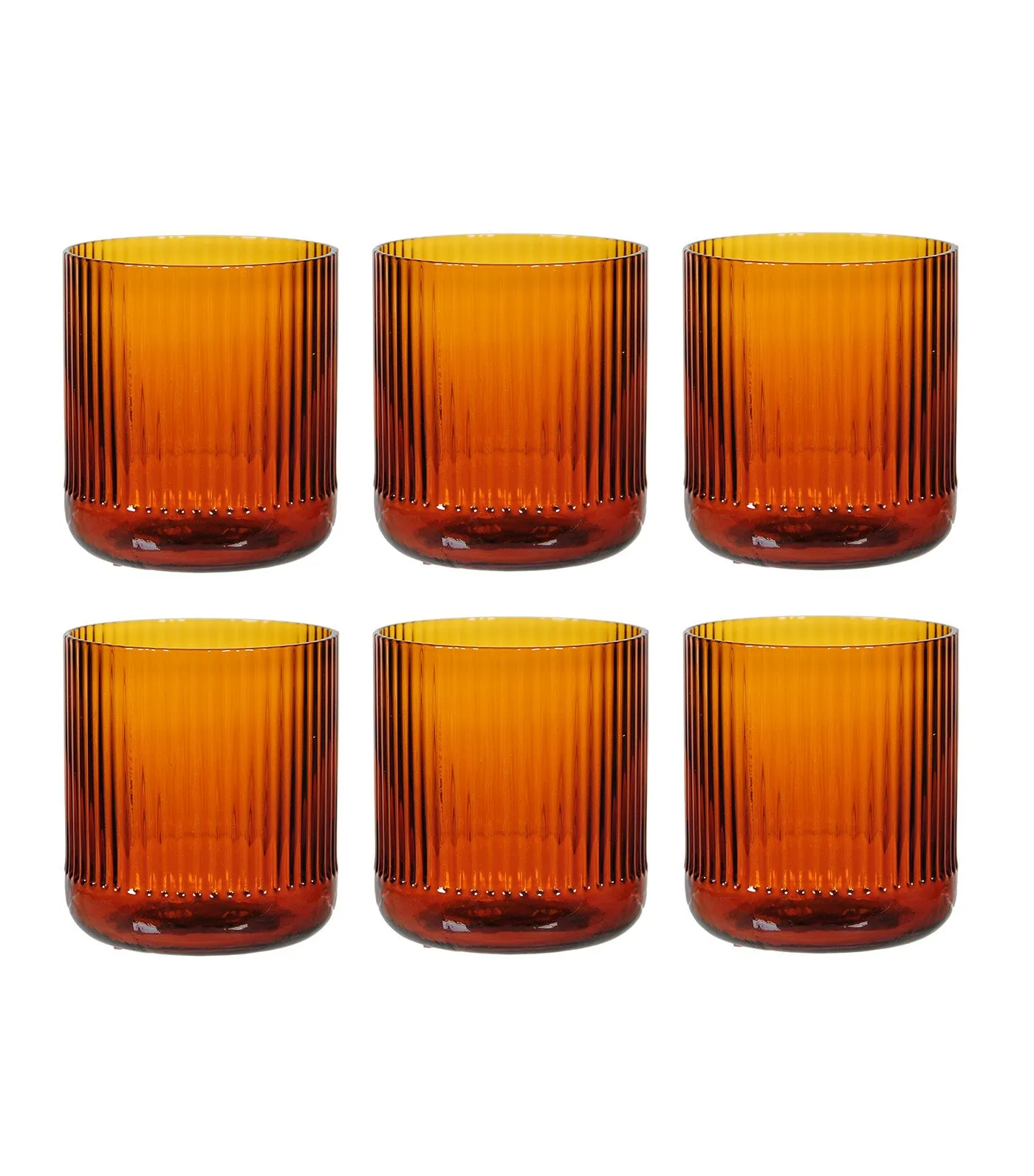 Amber Glassware Collection