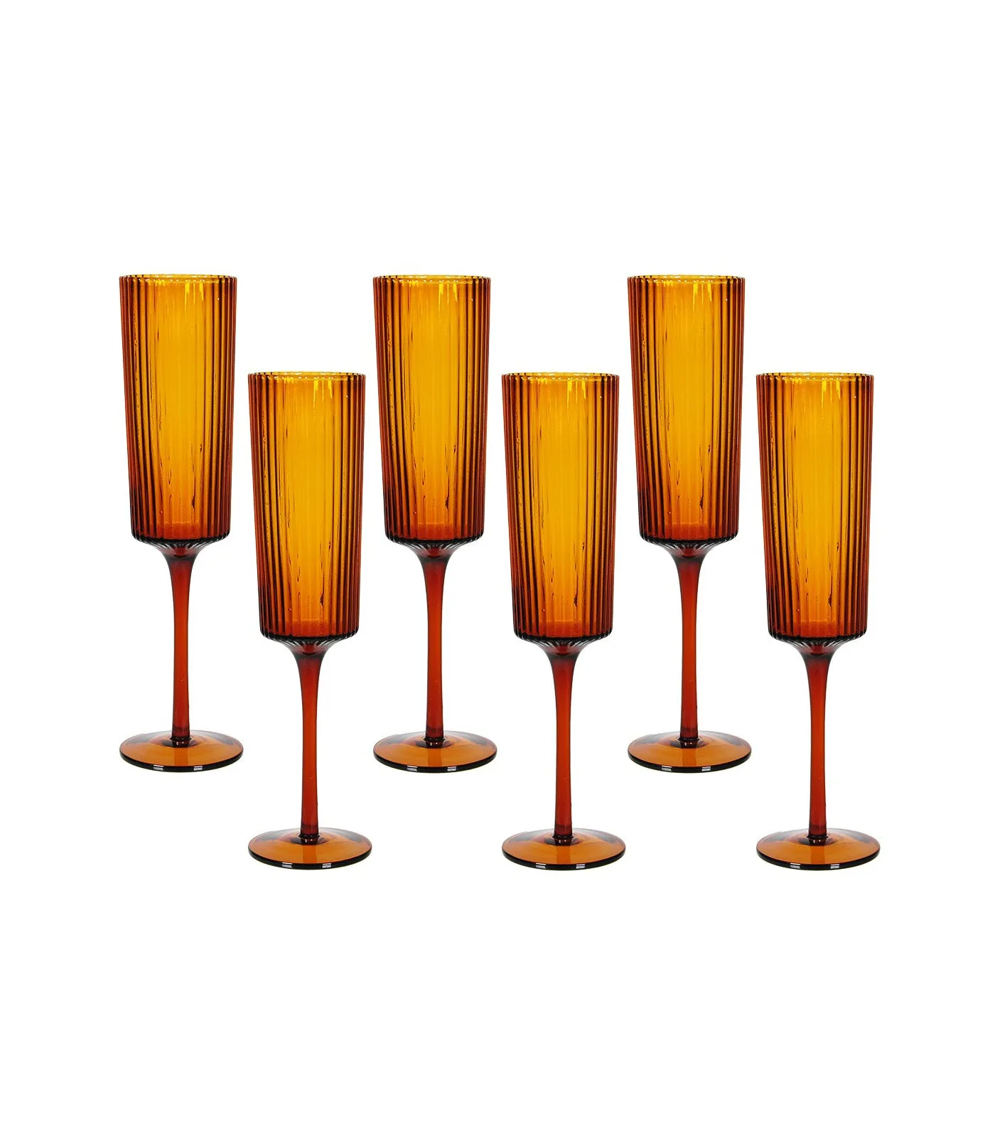 Amber Glassware Collection