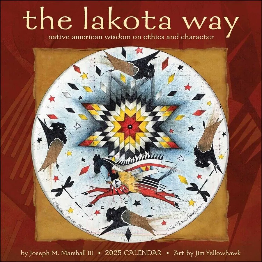 Amber Lotus The Lakota Way 12x12 2025 Wall Calendar