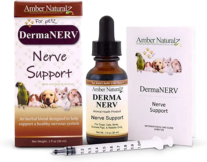 Amber Naturalz DermaNERV: Nerve Support - for Pets, 1 Ounce