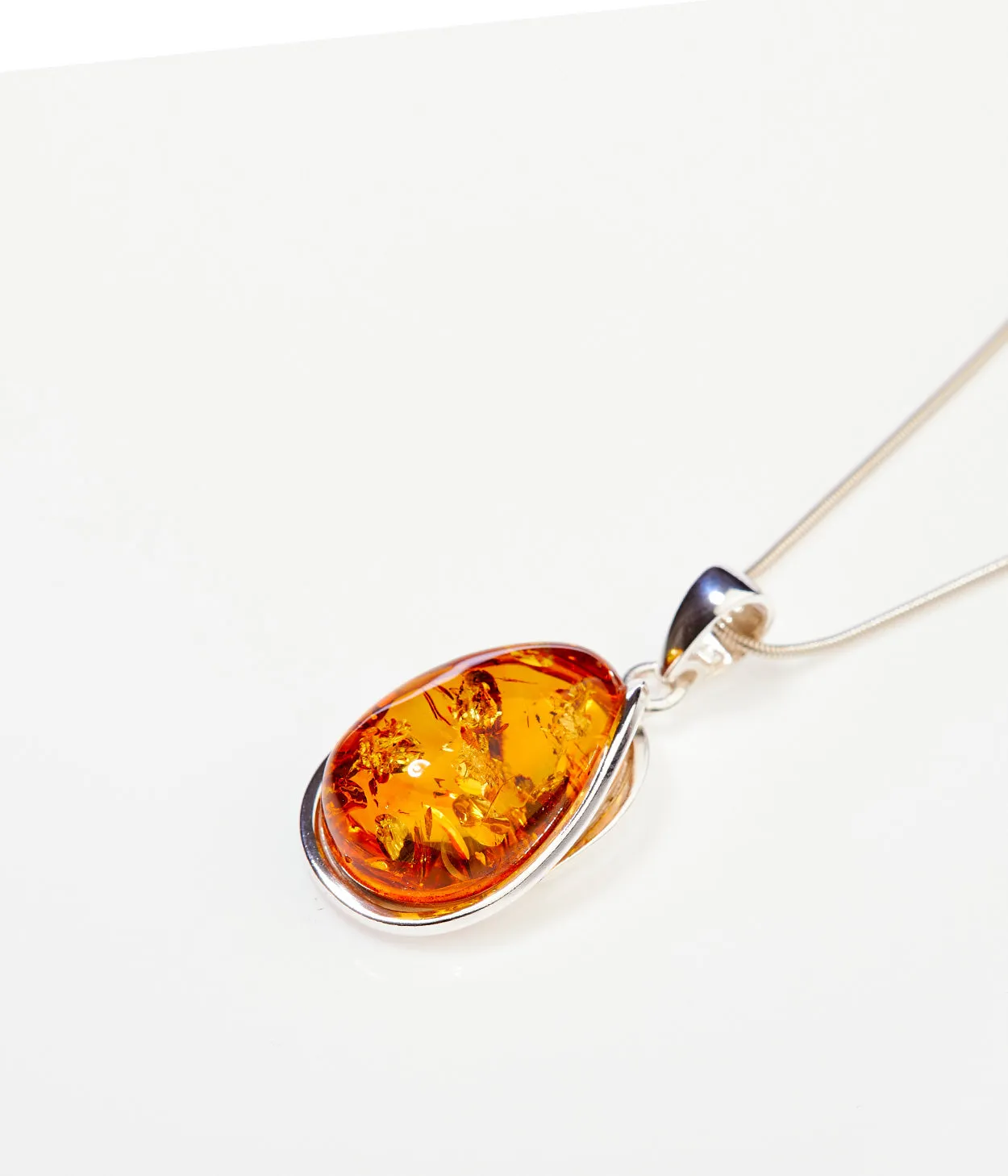 Amber Sunrise Pendant Necklace