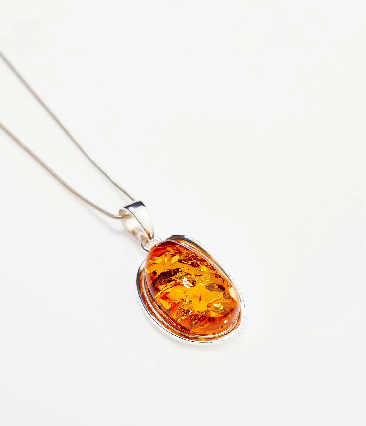 Amber Sunrise Pendant Necklace