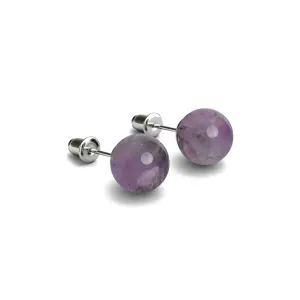 Amethyst | .925 Sterling Silver | Gemstone Stud Earrings