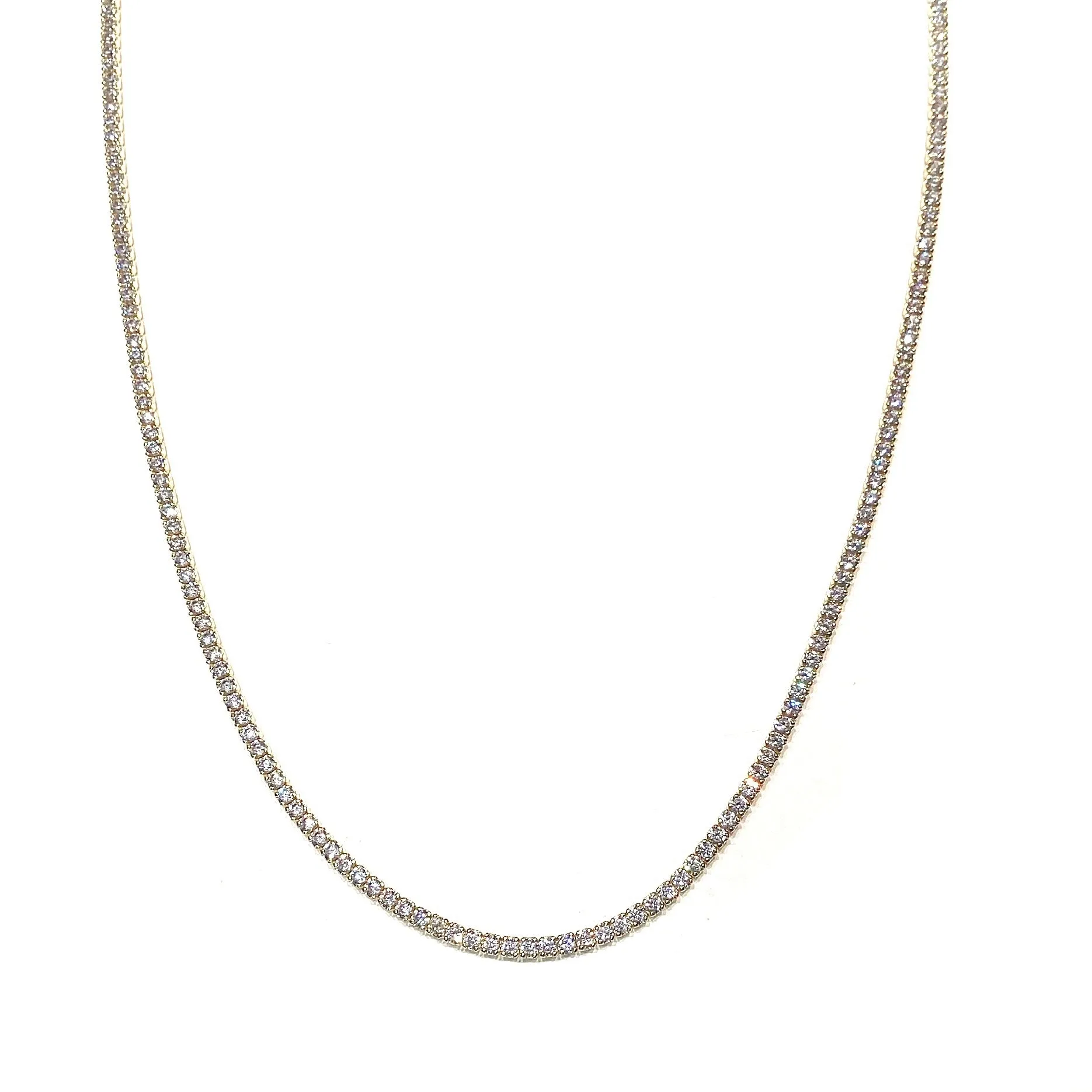 Amy Thin 2mm Eternity Tennis Choker