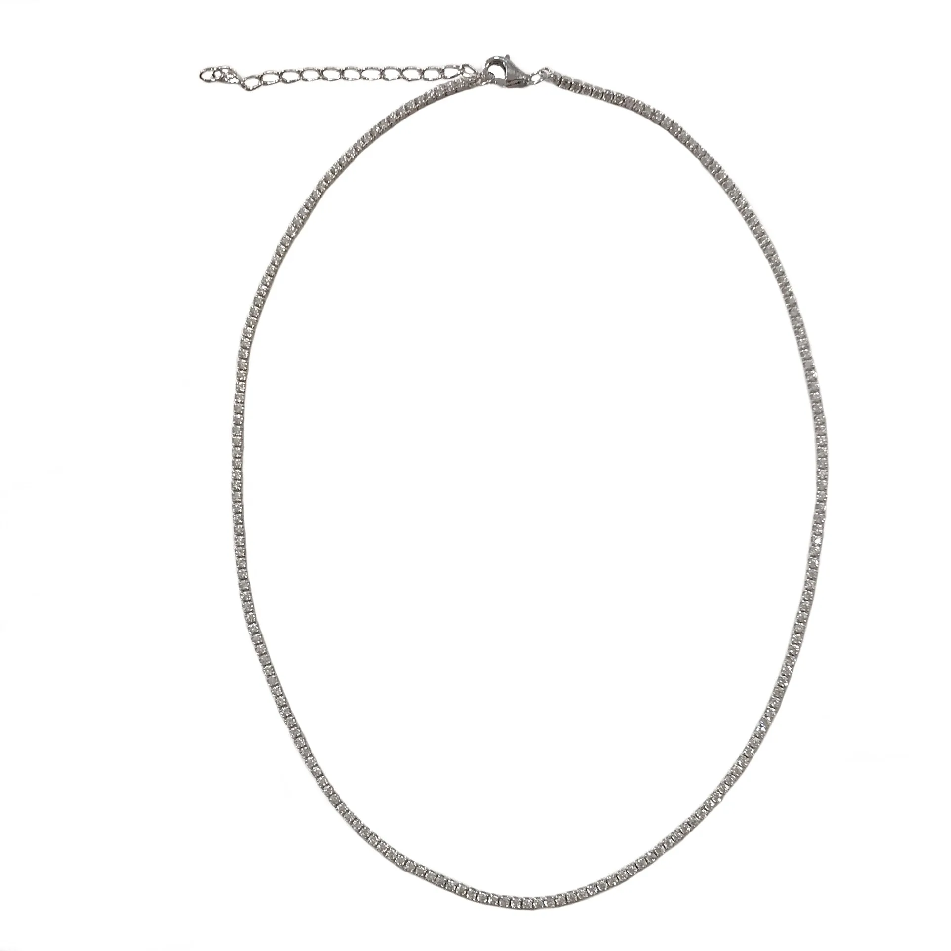 Amy Thin 2mm Eternity Tennis Choker