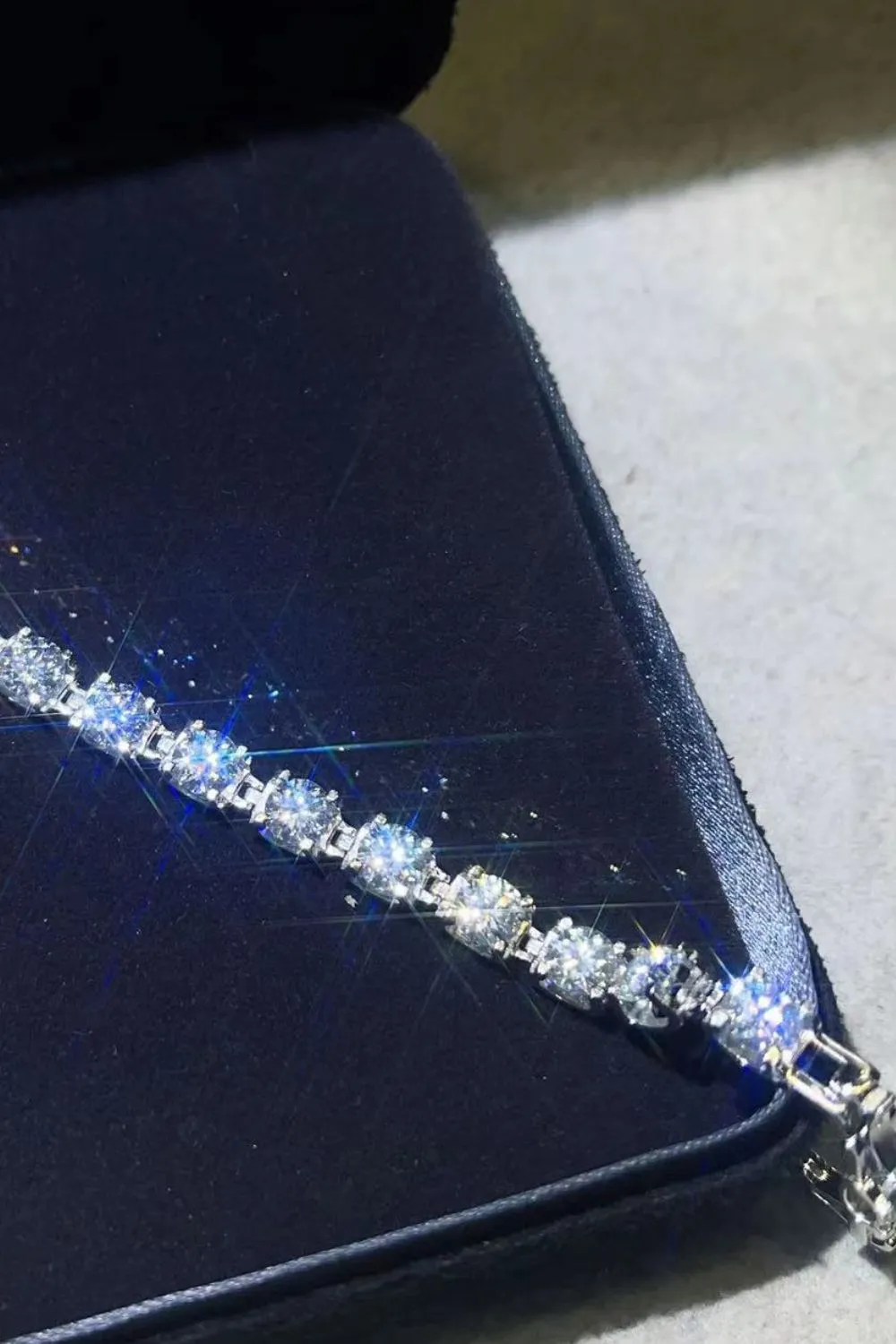 *APP EXCLUSIVE* 10 Carat Moissanite Platinum-Plated Bracelet