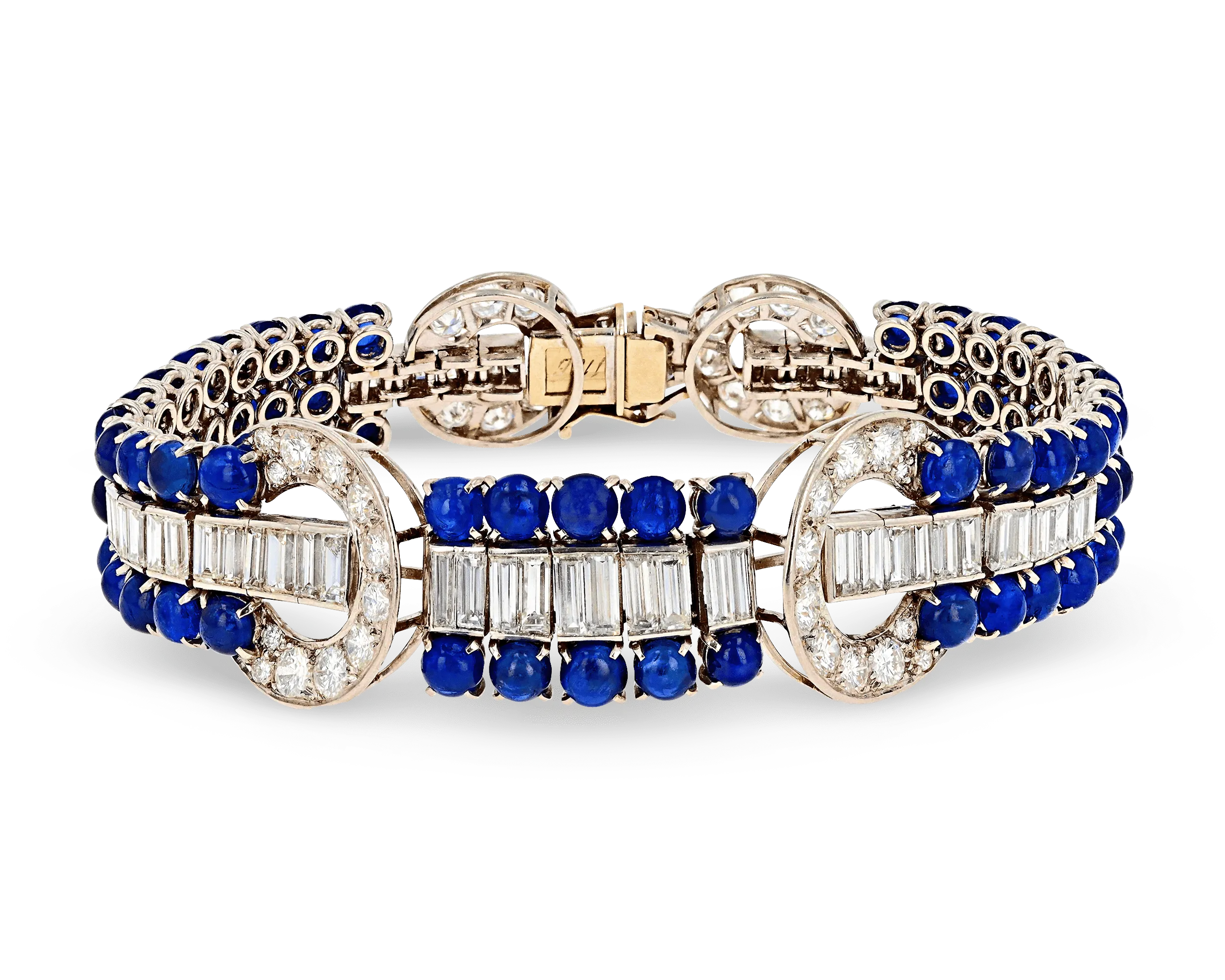 Art Deco Sapphire and Diamond Bracelet, 25.00 Carats