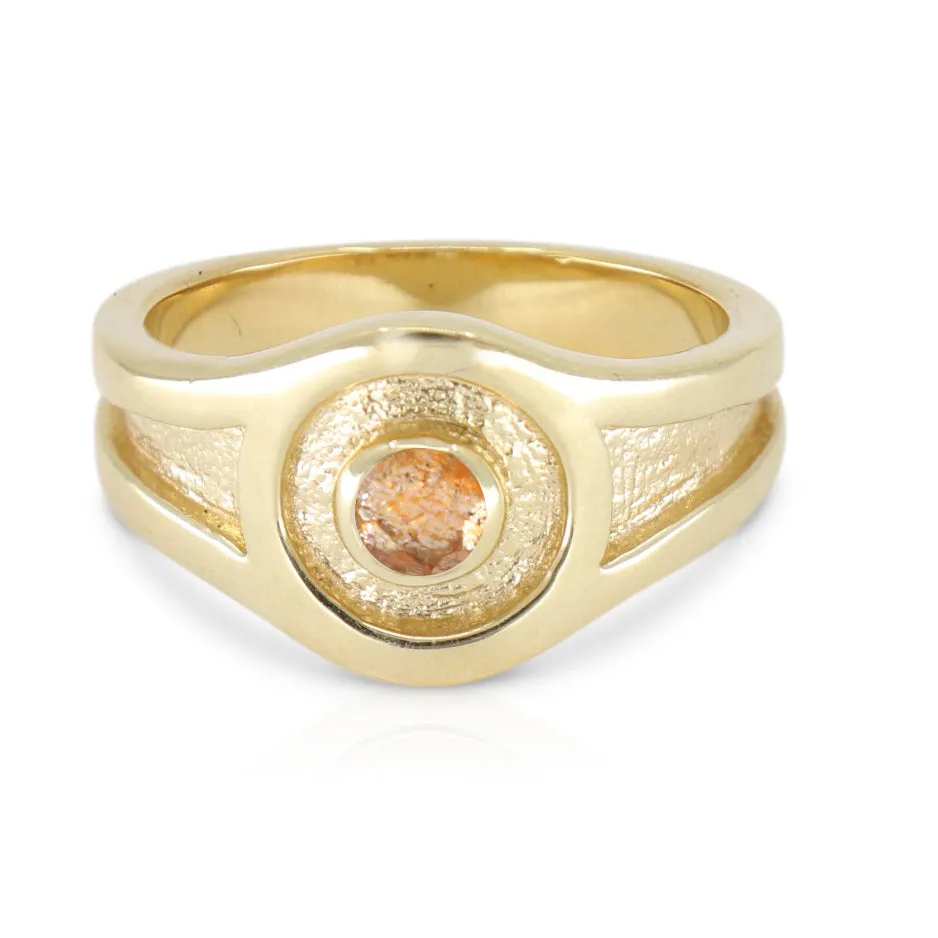 Athens Sunstone Gold Signet