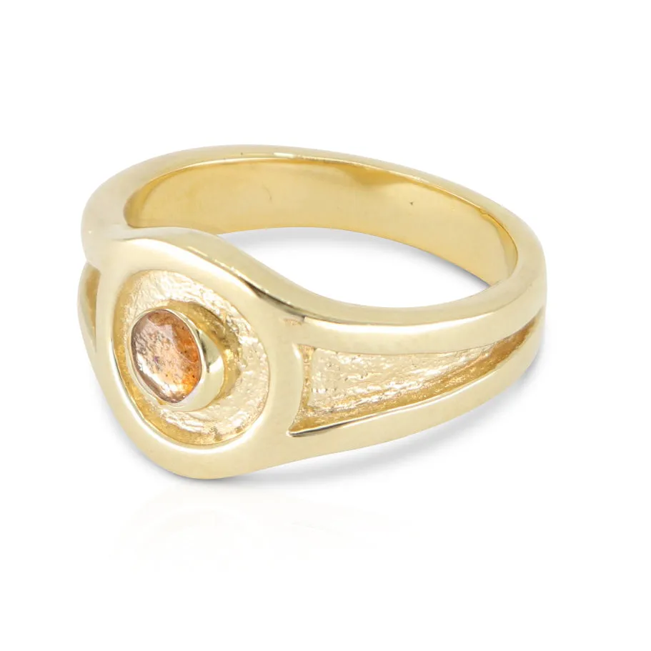 Athens Sunstone Gold Signet