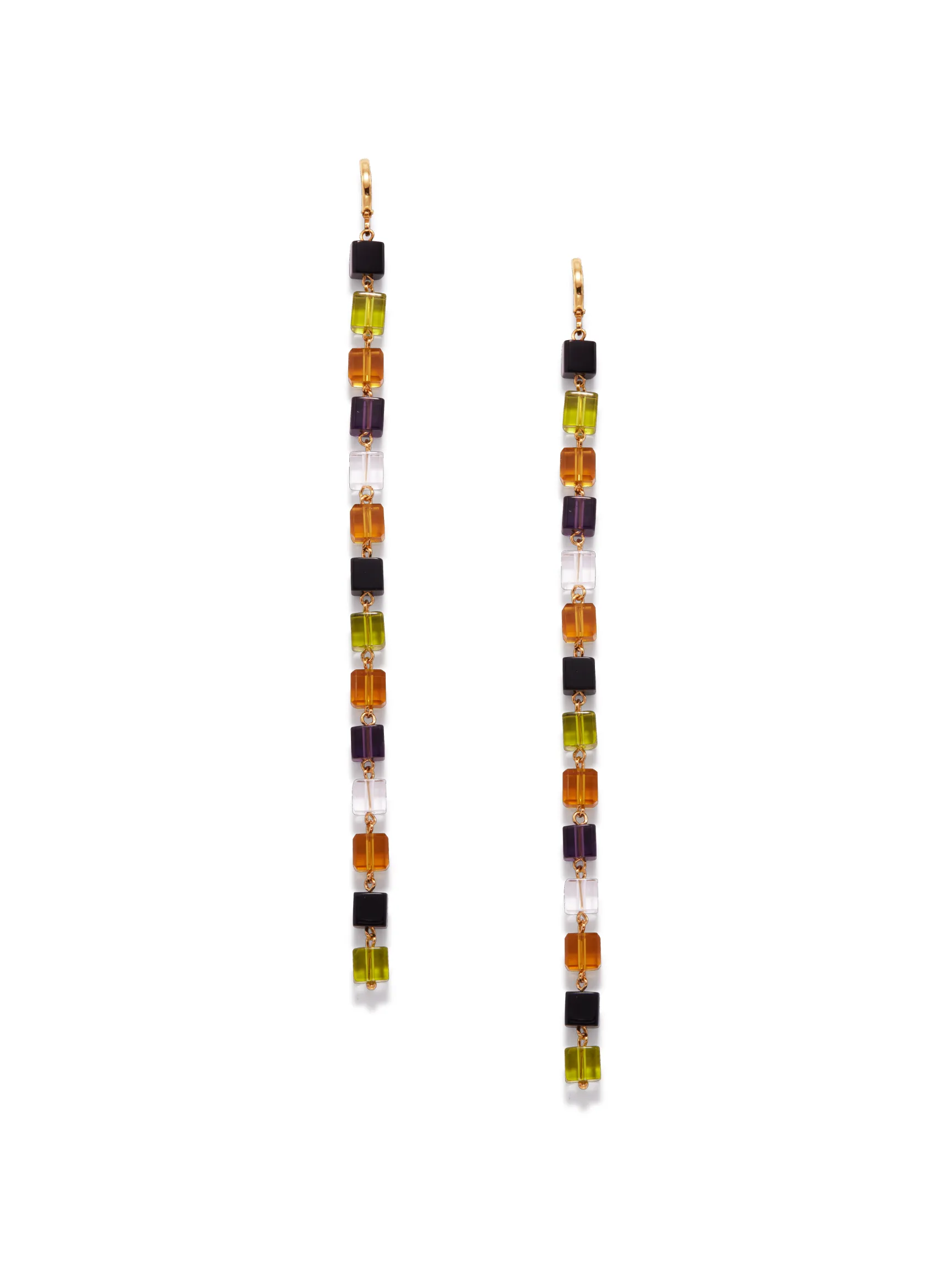 Auburn Building Block Drop Earrings