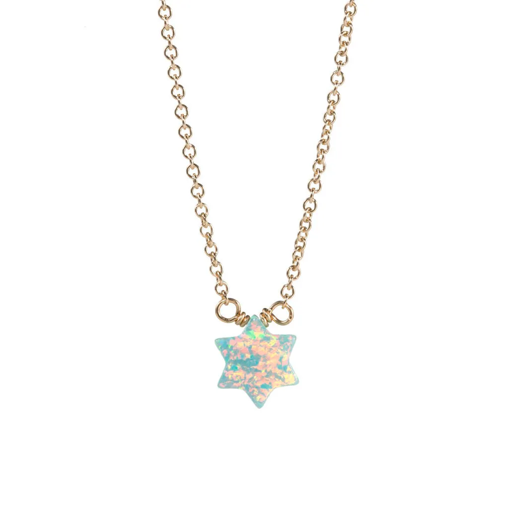 bara boheme | "Star of David" Opal Necklace