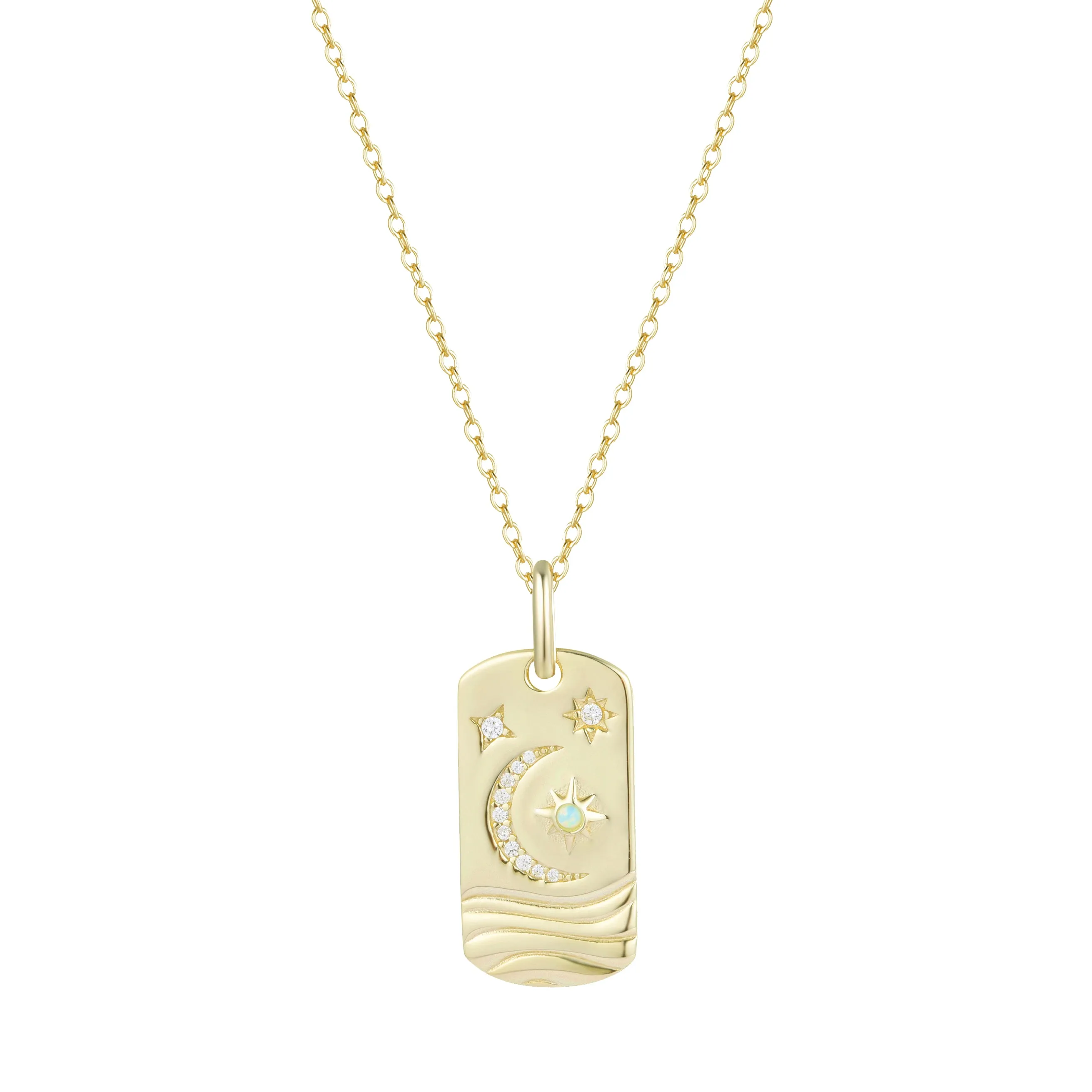 Be The Light Celestial Dogtag Necklace