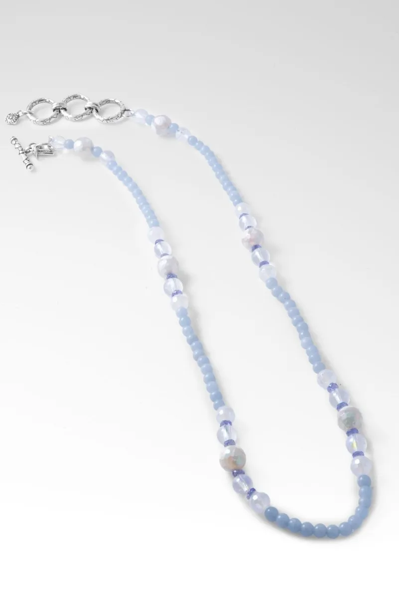 Beaded Angelite Necklace™ in Watermark