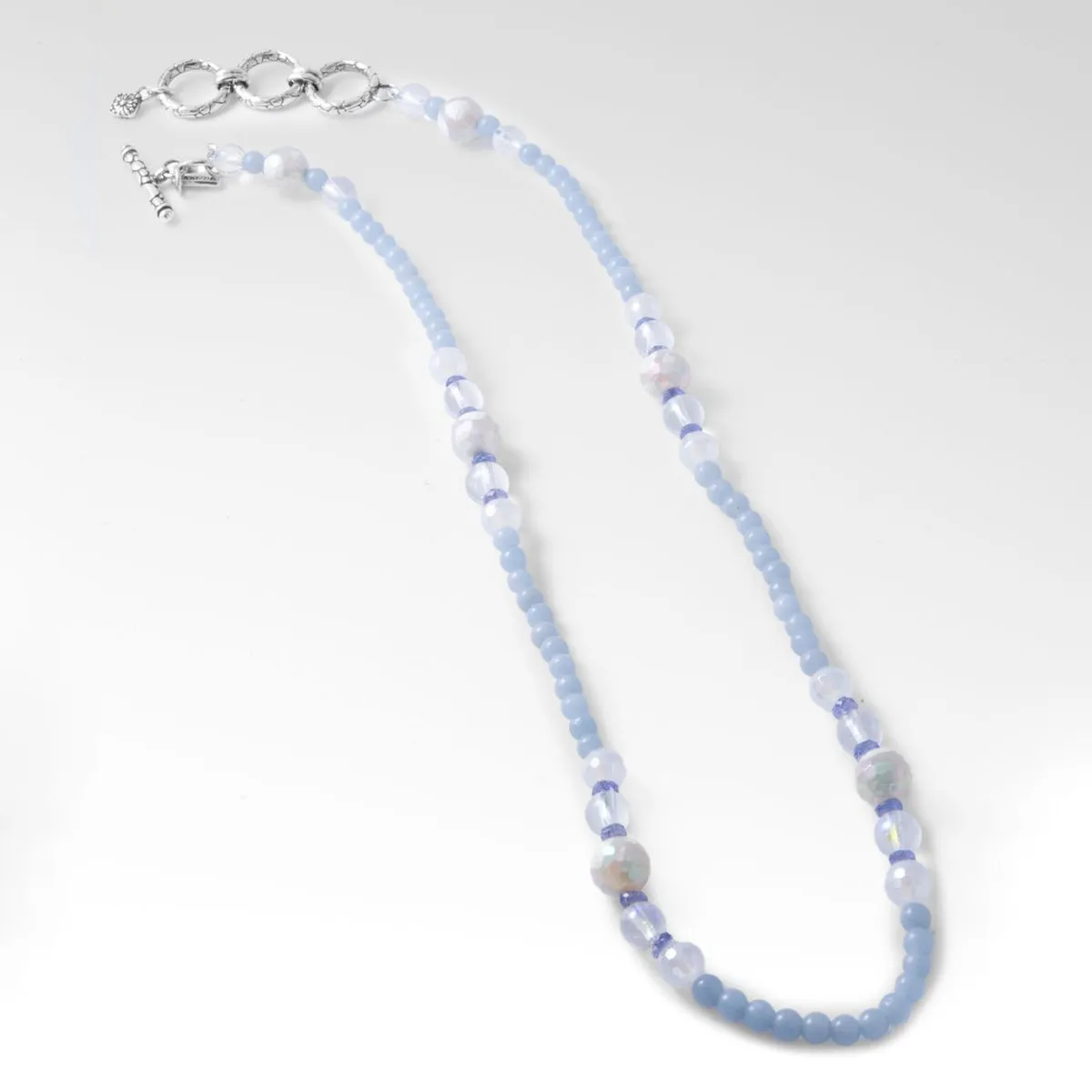 Beaded Angelite Necklace™ in Watermark