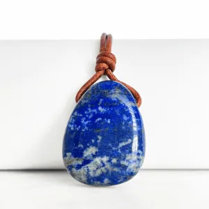 Blue Lapis Lazuli OOAK Gemstone Pendant - Midnight Beauty