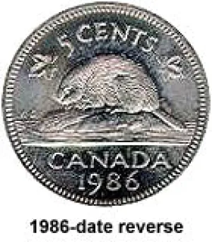 Canada Steel 2011 5 cents  (Elizabeth II) 3.95gr 0.945