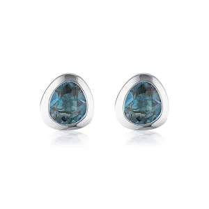 CELEBRATION STUDS - LONDON BLUE TOPAZ