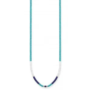 Charming Blue Stones Necklace KE2159-058-7-L38V