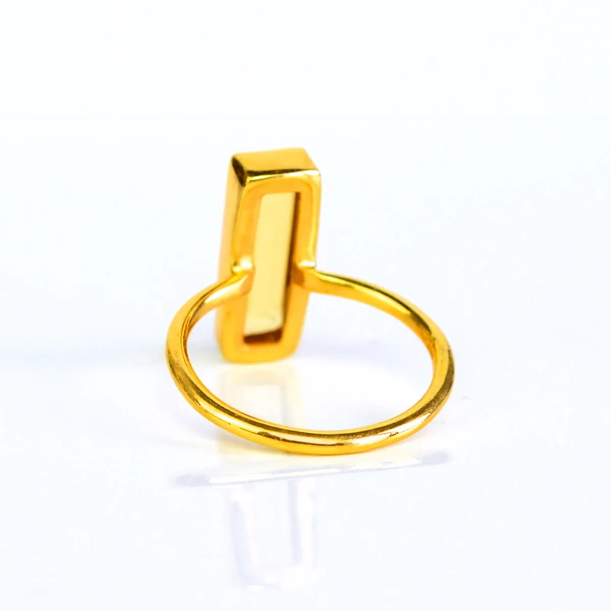 Citrine Bar Ring : November Birthstone