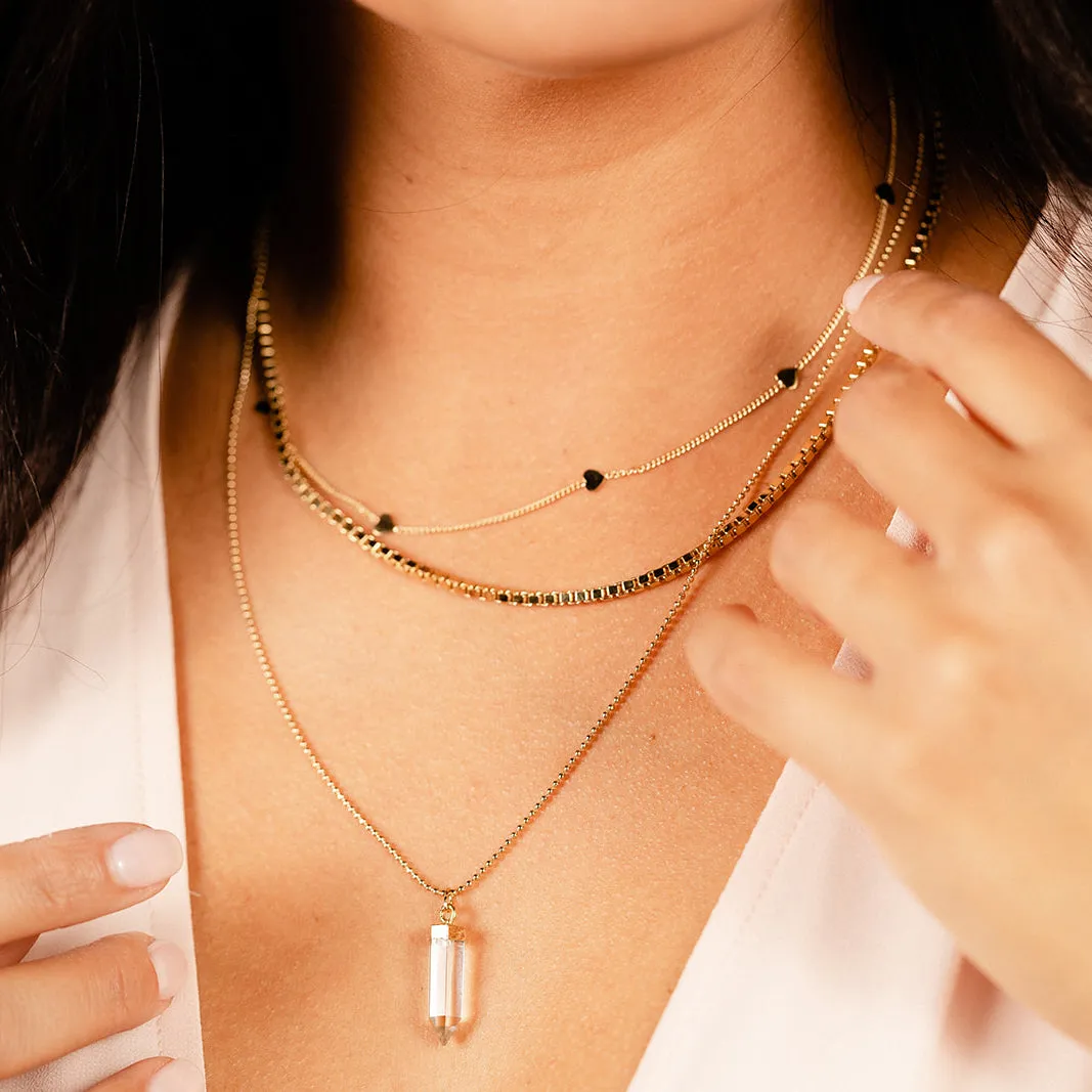 Clear Quartz Mini Point Necklace