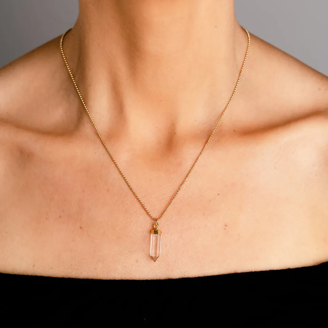 Clear Quartz Mini Point Necklace