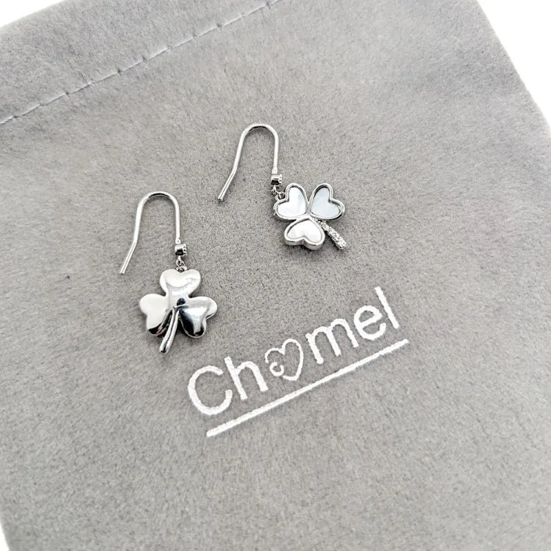 Clover Leaf Mother of Pearl Earrings