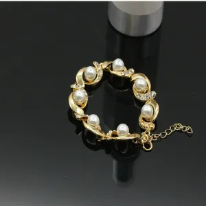 Creative Diamond Pearl Alloy Bracelet