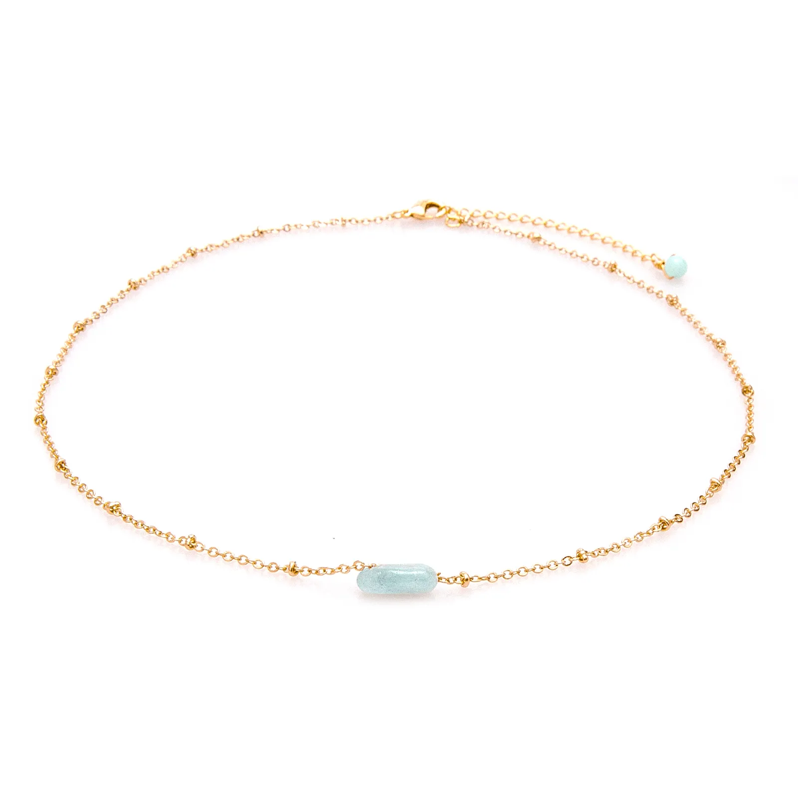 Divine Healer   Aquamarine Necklace Stack