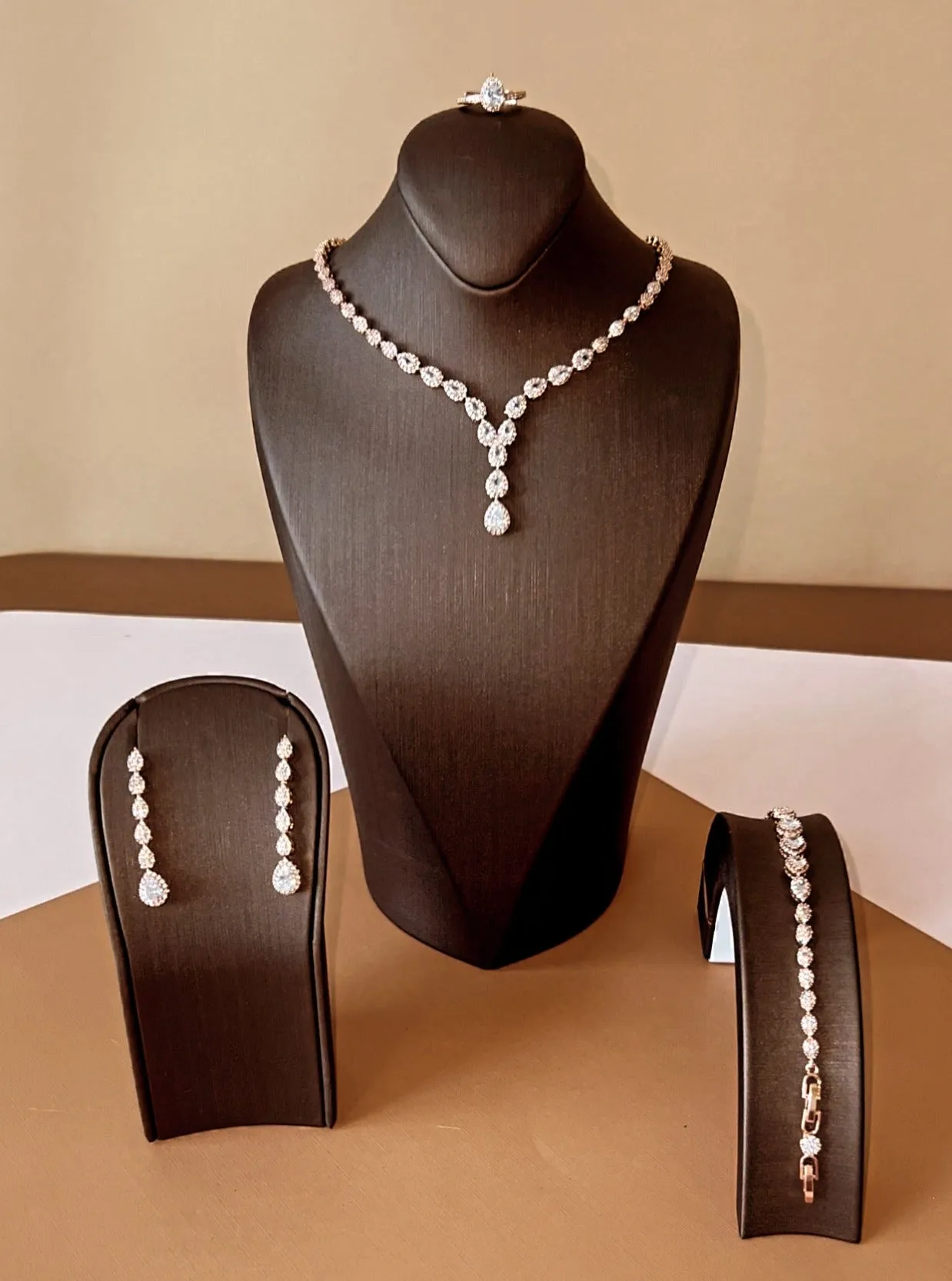 DREAM Jewelry Set with Necklace, Bracelet, Drop Earrings, and Ring *Final Sale*