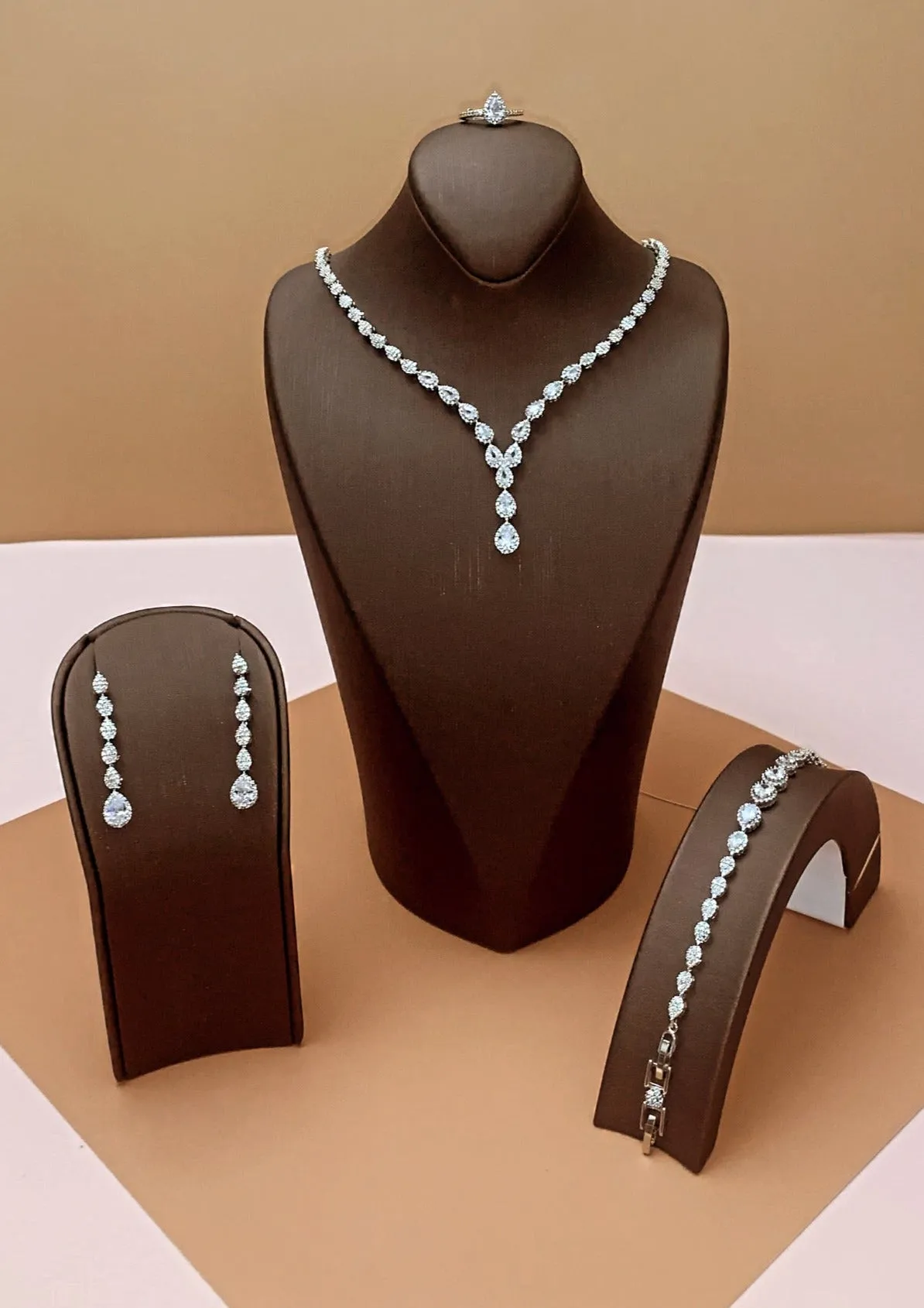 DREAM Jewelry Set with Necklace, Bracelet, Drop Earrings, and Ring *Final Sale*