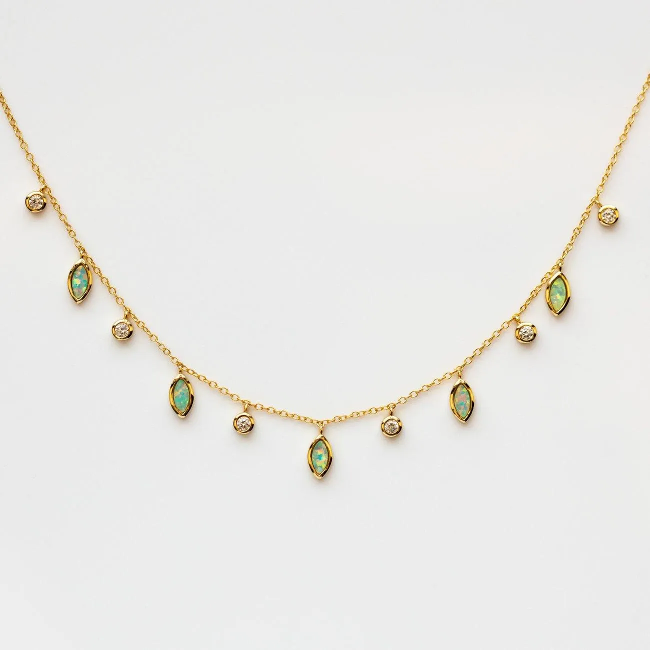 Drops of Spring Opal Necklace