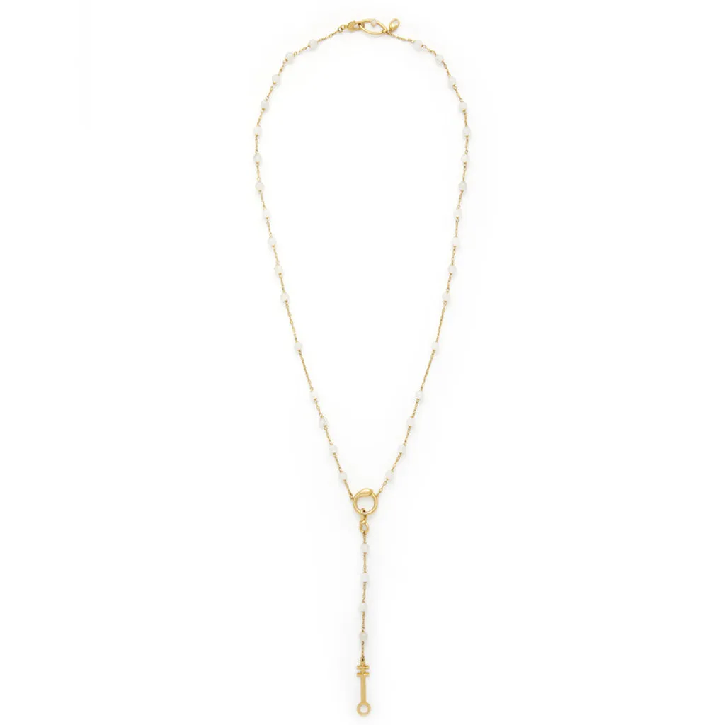 Egyptian Rosary Necklace - 18kt Gold-Plated Sterling Silver