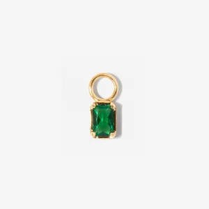 Emerald Baguette Earrings Charm